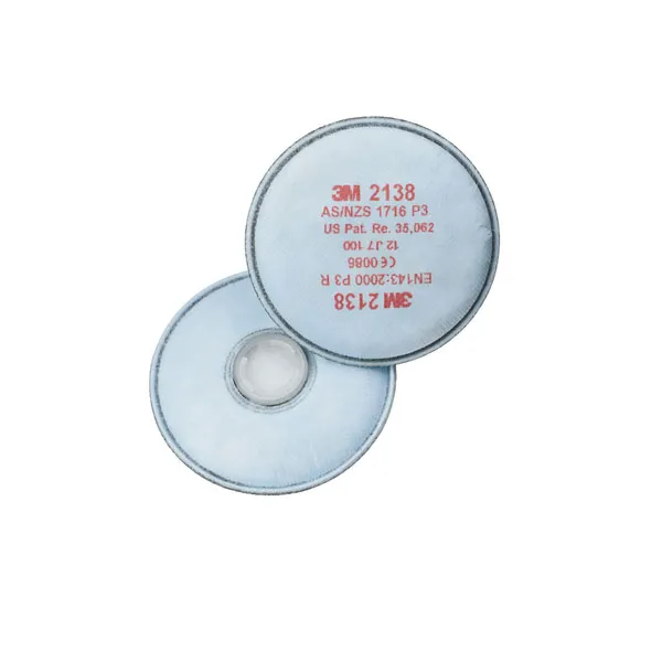 3M 2138 P3 Respirator Filter (Pack of 20) — White